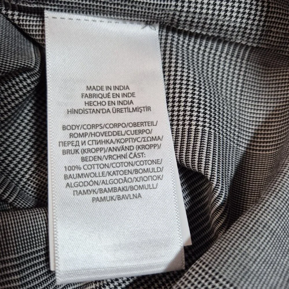 Polo Ralph Lauren Mens long sleeve Shirt Size M Classic Fit Gray Check (59) - Picture 5 of 9